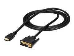 StarTech.com 6ft (1.8m) HDMI to DVI Cable, DVI-D to HDMI Display Cable (1920x1200p), Black, 19 Pin HDMI Male to DVI-D Male Cable Adapter, Digital Monitor Cable, M/M, Single Link DVI to HDMI Cord (HDMIDVIMM6) - Adapterkabel - HDMI hann til DVI-D hann - 1.83 m - svart - for P/N: DK31C3HDPD, DK31C3HDPDUE, MDP2HDEC, ST121HD20FXA, VID2HDCON2, VS424HD4K60