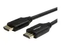 StarTech.com 3ft (1m) Premium Certified HDMI 2.0 Cable with Ethernet, High Speed Ultra HD 4K 60Hz HDMI Cable HDR10, HDMI Cord (Male/Male Connectors), For UHD Monitors, TVs, Displays Durable HDMI Cable (HDMM1MP) - HDMI-kabel med Ethernet - HDMI hann til HDMI hann - 1 m - svart - for P/N: EXTEND-HDMI-4K40C6P1, KITBXAVHDPEU, KITBXAVHDPUK, KITBXDOCKPEU, KITBXDOCKPUK