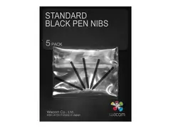 Wacom Standard Pen Nibs - Digitalt skriveelektrode svart (en pakke 5) - for Intuos4 Large, Medium, Small, Wireless, X-Large