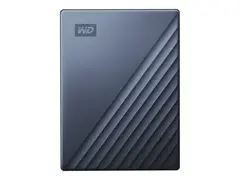 WD My Passport Ultra WDBFTM0040BBL - Harddisk kryptert - 4 TB - ekstern (b&#230;rbar) - USB 3.0 (USB-C kontakt) - 256-bit AES - bl&#229;