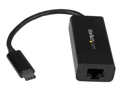 StarTech.com USB C to Gigabit Ethernet Adapter Black - USB 3.1 to RJ45 LAN Network Adapter - USB Type C to Ethernet (US1GC30B) - Nettverksadapter - USB-C - Gigabit Ethernet - svart - for P/N: HB30C3A1CFB, HB30C3A1CFS, TB33A1C