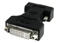 StarTech.com DVI to VGA Cable Adapter Black - F/M (DVIVGAFMBK) - VGA-adapter - DVI-I (hunn) til HD-15 (VGA) (hann) - svart - for P/N: BNDDKT30CAHV, USB31GEVG, USB3SMDOCKHV