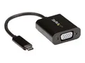 StarTech.com USB-C to VGA Adapter - Black 1080p - Video Converter For Your MacBook Pro - USB C to VGA Display Dongle (CDP2VGA) - USB/VGA-adapter - 24 pin USB-C (hann) til HD-15 (VGA) (hunn) - USB 3.1 Gen 1 / Thunderbolt 3 - 18 cm - 1920 x 1200 (WUXGA)-st&#248;tte, USB-str&#248;m - svart - for P/N: BNDTB10GI, BNDTB210GSFP, BNDTB410GSFP, BNDTB4M2E1, BNDTBUSB3142, TB4CDOCK