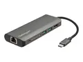 StarTech.com USB C Multiport Adapter - USB-C Travel Dock to 4K HDMI, 3x USB 3.0 Hub, SD/SDHC, GbE, 60W PD 3.0 Pass-Through USB Type-C/Thunderbolt 3 - Upgraded Version of DKT30CSDHPD (DKT30CSDHPD3) - dokkingstasjon - USB-C - 1GbE