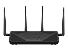 Synology RT2600ac - Tr&#229;dl&#248;s ruter 4-portssvitsj 1GbE - WAN-porter: 2 - Wi-Fi 5 - Dobbeltb&#229;nd