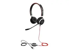 Jabra Evolve 40 UC stereo - Hodesett - on-ear kablet - 3,5 mm jakk