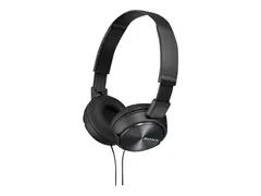 Sony MDR-ZX310AP - ZX Series - hodetelefoner med mikrofon full st&#248;rrelse - kablet - 3,5 mm jakk - svart