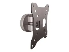 StarTech.com Monitor Wall Mount Fixed - Supports Monitors 13&quot; to 34&quot; - VESA Monitor Wall Mount Bracket - Aluminum - Black &amp; Silver (ARMWALL) - Monteringssett (skjermmontering, tang) - for monitor / flatpanel - aluminium - skjermst&#248;rrelse: 13&quot;-34&quot; - veggmonterbar