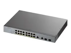 Zyxel GS1350-18HP - Switch - smart - 16 x 10/100/1000 (PoE+) + 2 x kombo for Gigabit Ethernet/Gigabit SFP stasjon&#230;r - PoE+ (250 W)