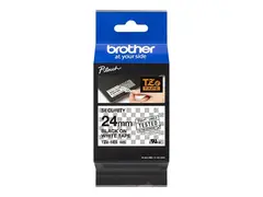 Brother TZe-SE5 - Svart p&#229; hvitt Rull (2,4 cm x 8 m) 1 kassett(er) merketape - for P-Touch PT-1400, PT-1650, PT-E310BTVP