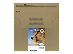 Epson T071 Easy Mail Packaging 4-pack - 23.9 ml - svart, gul, cyan, magenta - original - boks - blekkpatron - for Stylus DX9400, SX115, SX210, SX215, SX218, SX415, SX515, SX610; Stylus Office BX310, BX610