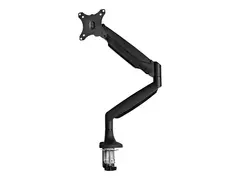 StarTech.com Desk Mount Monitor Arm, Heavy Duty Ergonomic VESA Monitor Arm, Single Display up to 9kg, Full Motion, Height Adjustable, Articulating, Aluminum, C-Clamp/Grommet, Black Small Footprint Design (ARMPIVOTHDB) - Monteringssett - justerbar arm - for LCD-skjerm - slitesterk aluminium - svart - skjermst&#248;rrelse: 13.1&quot;-32&quot; - skrivebordsmonterbar - for P/N: MONPROTECT