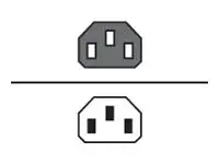 HPE - Str&#248;mkabel - IEC 60320 C14 til power IEC 60320 C13 AC 250 V - 10 A - 2 m - svart - Hele verden (en pakke 6)