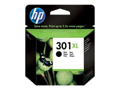 HP 301XL - 8 ml - H&#248;y ytelse - svart - original blekkpatron - for HP DeskJet 1000, 1010, 1050 AiO, 1050A AiO, 1510 AiO, 2000, 2050 AiO, 2050A AiO, 2510 AiO, 2540 AiO, 3000, 3050 AiO, 3050A eAiO, 3510 eAiO series, HP ENVY 4500 eAiO, 5530 eAiO series, HP OfficeJet 2620 AiO, 4630 eAiO series