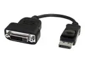 StarTech.com DisplayPort to DVI Adapter Active Conversion - 1920x1200 - DP to DVI Single Link Converter for DVI-D Display (DP2DVIS) - DisplayPort-adapter - DisplayPort (hann) til DVI-D (hunn) - 20 cm - svart - for P/N: DKM30CHDPD, DKM30CHDPDUE, SV231QDPU34K, TB32DP14, TB3CDK2DPUE, TB3CDOCKDP, TB3DKM2DPL