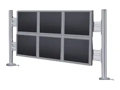 Neomounts FPMA-DTB200 - Monteringssett (verkt&#248;ysholder) fast - for 6 LCD-skjermer - s&#248;lv - skjermst&#248;rrelse: 10&quot;-24&quot; - klemmemonterbar