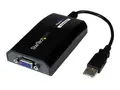 StarTech.com USB to VGA Adapter - 1920x1200 External Video &amp; Graphics Card - Dual Monitor - Supports Mac &amp; Windows and Mirror &amp; Extend Mode (USB2VGAPRO2) - ekstern videoadapter - DisplayLink DL-195 - 16 MB - svart