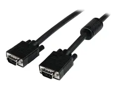 StarTech.com 3m Coax High Resolution Monitor VGA Video Cable HD15 M/M VGA-kabel - HD-15 (VGA) (hann) til HD-15 (VGA) (hann) - 3 m - formst&#248;pt, tommelskruer - svart