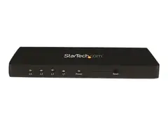 StarTech.com 4K HDMI Splitter - 4k 30Hz 4 Port - Aluminum - Backward Compatible - HDMI Multi Port - HDMI Hub (ST124HD4K) - Video/audio switch - 4 x HDMI - stasjon&#230;r - for P/N: ST121HDBT20L, ST121HDBT20S, ST121HDBTE, SVA5H2NEUA