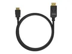 VISION Professional - Adapterkabel - DisplayPort hann til HDMI hann 1 m - svart - 4K-st&#248;tte