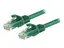 StarTech.com 3m CAT6 Ethernet Cable, 10 Gigabit Snagless RJ45 650MHz 100W PoE Patch Cord, CAT 6 10GbE UTP Network Cable w/Strain Relief, Green, Fluke Tested/Wiring is UL Certified/TIA Category 6 - 24AWG (N6PATC3MGN) - Koblingskabel - RJ-45 (hann) til RJ-45 (hann) - 3 m - UTP - CAT 6 - uten hindringer - gr&#248;nn