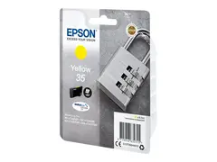 Epson 35 - 9.1 ml - gul - original bl&#230;re med RF/lyd-alarm - blekkpatron - for WorkForce Pro WF-4720, WF-4720DWF, WF-4725DWF, WF-4730, WF-4730DTWF, WF-4740, WF-4740DTWF