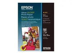 Epson Value - Blank - 100 x 150 mm 183 g/m&#178; - 50 ark fotopapir - for Epson L382, L386, L486; Expression Home HD XP-15000; Expression Premium XP-900