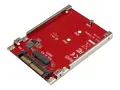 StarTech.com M.2. PCI-e NVMe to U.2 (SFF-8639) Adapter Not Compatible with SATA Drives or SAS Controllers - For M.2 PCIe NVMe SSDs - PCIe M.2 Drive to U.2 Host Adapter - M2 SSD Converter (U2M2E125) - Grensesnittsadapter - M.2 - M.2 Card - U.2 - r&#248;d