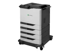 Lexmark CS820dtfe - Skriver - farge - Dupleks laser - A4/Legal - 1200 x 1200 dpi - inntil 57 spm (mono) / inntil 57 spm (farge) - kapasitet: 1200 ark - USB 2.0, Gigabit LAN, USB 2.0 vert