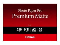 Canon Pro Premium PM-101 - Glatt matt - 310 mikroner varm hvittone - A2 (420 x 594 mm) - 210 g/m&#178; - 20 ark fotopapir