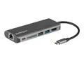 StarTech.com USB C Multiport Adapter Portable USB-C Dock to 4K HDMI, 2-pt USB 3.0 Hub, SD/SDHC, GbE, 60W PD Pass-Through - USB Type-C/Thunderbolt 3 - NEW VERSION AVAILABLE DKT30CSDHPD3 (DKT30CSDHPD) - dokkingstasjon - USB-C / Thunderbolt 3 - 1GbE