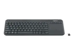 Logitech Wireless Touch Keyboard K400 Plus Tastatur - tr&#229;dl&#248;s - 2.4 GHz - Engelsk