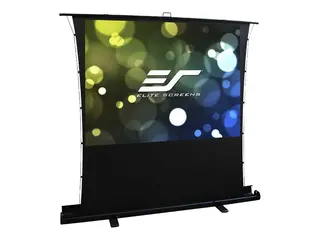 Elite Screens ezCinema Tab-Tension Series Projeksjonsskjerm med gulvstativ - st&#229;r p&#229; gulv - 80&quot; (203 cm) - 16:9 - Matte White, MaxWhite 2 - svart