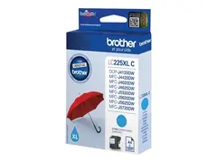 Brother LC225XLC - Cyan - original blekkpatron - for Brother DCP-J4120, MFC-J4420, J4620, J5320, J5620, J5625, J5720; Business Smart MFC-J4420