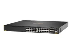 HPE Aruba 6300M - Switch - L3 - Styrt 24 x 10/100/1000 (PoE+) + 4 x 1 Gigabit / 10 Gigabit / 25 Gigabit / 50 Gigabit SFP56 (opplink / stabling) - front og side til bakside - rackmonterbar - PoE+ (720 W)