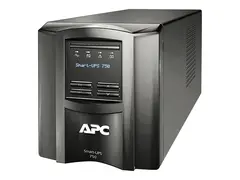 APC Smart-UPS 750VA LCD - UPS - AC 120 V 500 watt - 750 VA - Ethernet, RS-232, USB - utgangskontakter: 6 - svart - med APC SmartConnect