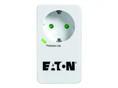 Eaton Protection Box 1 Tel@ DIN Overspenningsavleder - AC 220-250 V - 4000 watt - utgangskontakter: 1 - hvit