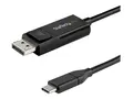 StarTech.com 6ft/2m USB C to DisplayPort 1.4 Cable 8K 60Hz/4K, Bidirectional DP to USB-C or USB-C to DP Reversible Video Adapter Cable, HBR3/HDR/DSC, USB Type C/Thunderbolt 3 Monitor Cable 8K USB-C to DP Cable - DisplayPort-kabel - 24 pin USB-C (hann) til DisplayPort (hann) - USB 3.1 / Thunderbolt 3 / DisplayPort 1.4 - 2 m - aktiv, st&#248;tte for 8K UHD (7680 x 4320) - svart