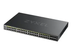 Zyxel GS2220-50HP - Switch - Styrt 44 x 10/100/1000 (PoE+) + 4 x kombo-Gigabit SFP + 2 x Gigabit SFP - rackmonterbar - PoE+ (375 W)