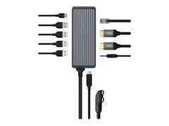 Unisynk - dokkingstasjon - USB-C 3.1 x 2 2 x HDMI - 1GbE