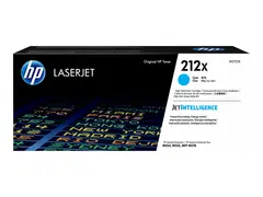 HP 212X - H&#248;y ytelse - cyan - original - LaserJet tonerpatron (W2121X) - for Color LaserJet Enterprise M555, MFP M578; LaserJet Enterprise Flow MFP M578