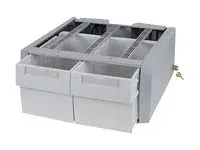 Ergotron StyleView SV Supplemental Storage Drawer, Double Tall Monteringskomponent (skuffmodul) - l&#229;sbar - medisinsk - gr&#229;hvit - vognmonterbar