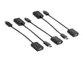 StarTech.com 5-Pack DisplayPort to VGA Adapter, DisplayPort 1.2 HBR2 to VGA Active Adapter, Digital DP to Analog VGA Video Converter Dongle, DisplayPort Male to VGA Female Monitor Adapter Active DP 1.2 to VGA (DP2VGA3X5) - Video adapter - DisplayPort (hann) til HD-15 (VGA) (hunn) - DisplayPort 1.2 - 10 cm - 1080p-st&#248;tte, aktiv - svart (en pakke 5)