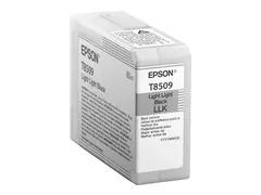 Epson T8509 - 80 ml - lysesvart - original blekkpatron - for SureColor P800, P800 Designer Edition, SC-P800