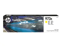 HP 973X - H&#248;y ytelse - gul - original - PageWide blekkpatron - for PageWide Managed P55250; PageWide Pro 452, 477, 552, 577, MFP 477