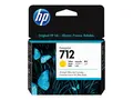 HP 712 - 29 ml - gul - original DesignJet - blekkpatron - for DesignJet Studio, T210, T230, T250, T630, T650