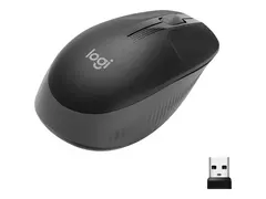 Logitech M190 - Mus - optisk - 3 knapper tr&#229;dl&#248;s - USB tr&#229;dl&#248;s mottaker - koksgr&#229;