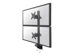 Neomounts FPMA-D960DVPLUS - Monteringssett for 2 LCD-skjermer - st&#229;l - svart - skjermst&#248;rrelse: 17&quot;-49&quot; - klemmemonterbar, skrivebordsmonterbar