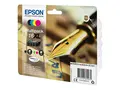 Epson 16XL Multipack - 4-pack - XL - svart, gul, cyan, magenta original - blister - blekkpatron - for WorkForce WF-2010, 2510, 2520, 2530, 2540, 2630, 2650, 2660, 2750, 2760