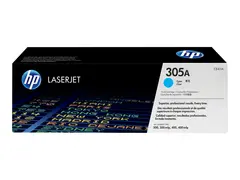 HP 305A - Cyan - original - LaserJet - tonerpatron (CE411A) for LaserJet Pro 300 M351, 400 M451, MFP M375, MFP M475